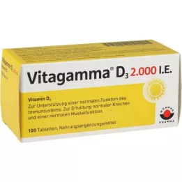 VITAGAMMA D3 2 000 I.E. vitamin D3 NEM tabletter, 100 st
