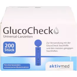 GLUCOCHECK Lancetter Universal, 200 st