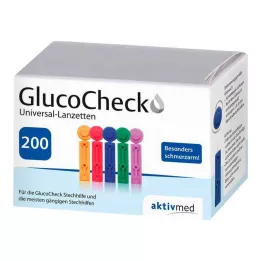 GLUCOCHECK Lancetter Universal, 200 st