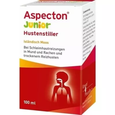 ASPECTON Junior hostdämpande isländsk mossa juice, 100 ml