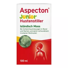 ASPECTON Junior hostdämpande isländsk mossa juice, 100 ml
