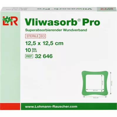VLIWASORB Pro superabsorb.comp.sterile 12,5x12,5 cm, 10 st
