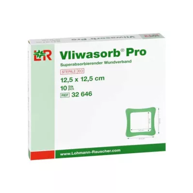 Vliwasorb Pro suberabsorb.Komp.steril 12,5x12,5 cm, 10 st Vliwasorb Pro suberabsorb.Komp.steril 12,5x12,5 cm, 10 st