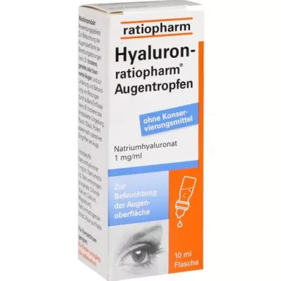 HYALURON-RATIOPHARM Ögondroppar, 10 ml