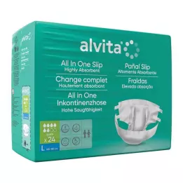 ALVITA Allt-i-ett inkontinensbyxor superstor dag, 24 st