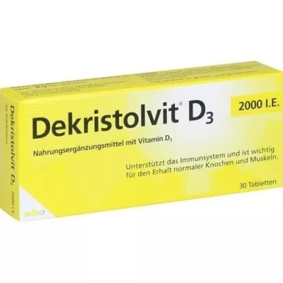DEKRISTOLVIT D3 2 000 I.U. tabletter, 30 st