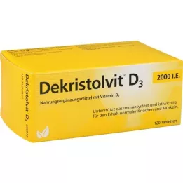 DEKRISTOLVIT D3 2 000 I.U. tabletter, 120 st