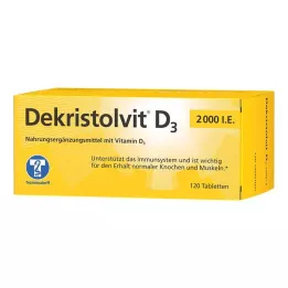 DEKRISTOLVIT D3 2 000 I.U. tabletter, 120 st