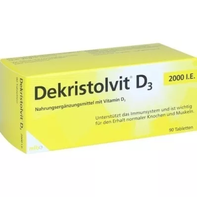 DEKRISTOLVIT D3 2 000 I.U. tabletter, 90 st