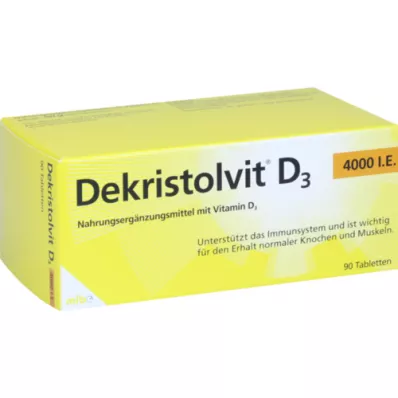 DEKRISTOLVIT D3 4 000 I.U. tabletter, 90 st