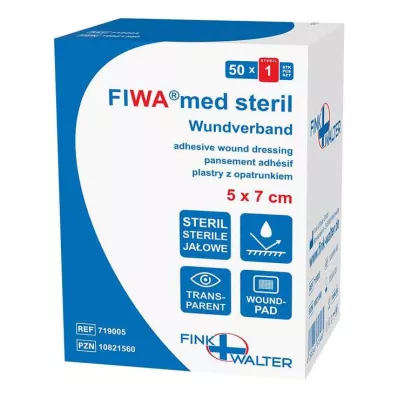 Sårförband sterilt 5x7 cm transparent, 50 st Sårförband sterilt 5x7 cm transparent, 50 st