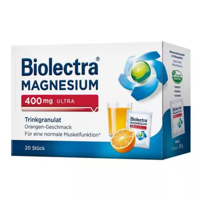 BIOLECTRA Magnesium 400 mg ultra Trinkgran.Orange, 20 st