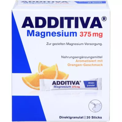 ADDITIVA Magnesium 375 mg Sticks Orange, 20 st