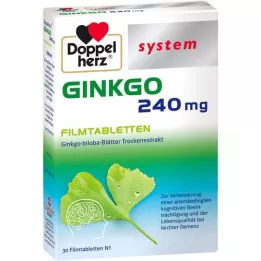 DOPPELHERZ Ginkgo 240 mg system filmdragerade tabletter, 30 st