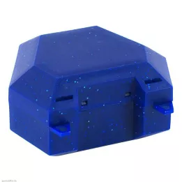 ZAHNSPANGENBOX med sladd blå med glitter, 1 st