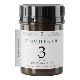 SCHÜSSLER Nr.3 Ferrum phosphoricum D 12 tabletter, 400 st
