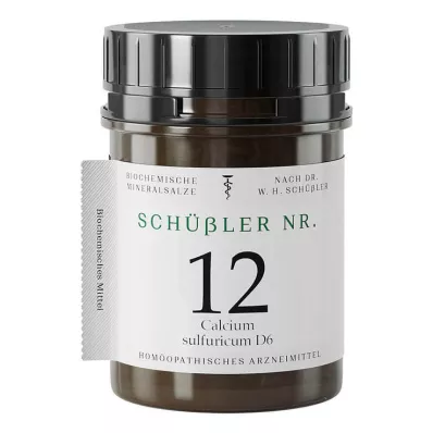 SCHÜSSLER Nr.12 Calcium sulphuricum D 6 Tabletter, 400 st