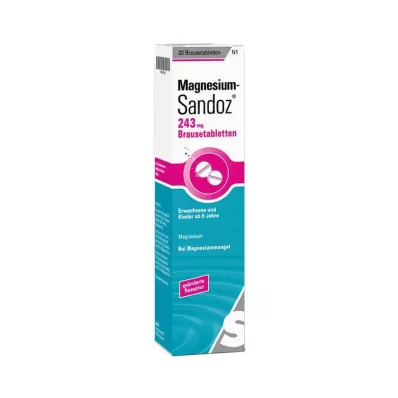 Magnesium Sandoz 243 mg brustabletter, 20 st Magnesium Sandoz 243 mg brustabletter, 20 st
