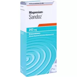 MAGNESIUM SANDOZ 243 mg brustabletter, 40 st