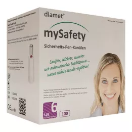 DIAMET mySafety säkerhetspenna Kan.31 G 0,25x6 mm, 100 st