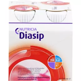 DIASIP Jordgubbssmak, 4X200 ml