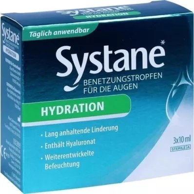 SYSTANE HYDRATION Vätande droppar för ögonen, 3X10 ml