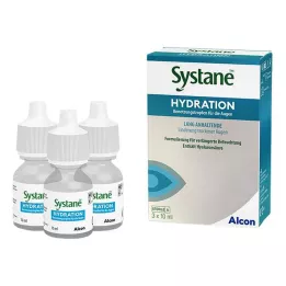 Systane Hydration ögondroppar, 3x10 ml