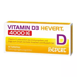 Vitamin D3 Hevert 4 000 IE tabletter, 30 st