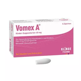 VOMEX A Suppositorier för barn 40 mg, 5 st