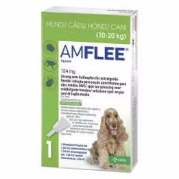 AMFLEE 134 mg spot-on-lösning för medelstora hundar 10-20 kg, 3 st