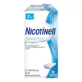 NICOTINELL Spearmint tuggummi 2 mg, 96 st