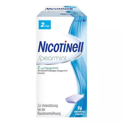NICOTINELL Spearmint tuggummi 2 mg, 96 st NICOTINELL Spearmint tuggummi 2 mg, 96 st