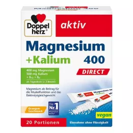 DOPPELHERZ Magnesium+kalium DIRECT påse, 20 st