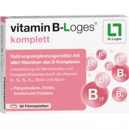 VITAMIN B-LOGES kompletta filmdragerade tabletter, 60 st