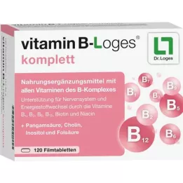 VITAMIN B-LOGES kompletta filmdragerade tabletter, 120 st