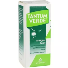 TANTUM VERDE 1,5 mg/ml spray för användning i munhålan, 30 ml