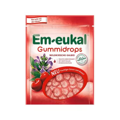 EM-EUKAL Wild Cherry Salvia sockerdroppar, 90 g