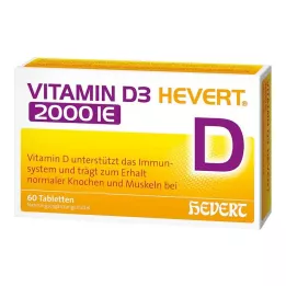 Vitamin D3 Hevert 2 000 IE tabletter, 60 st
