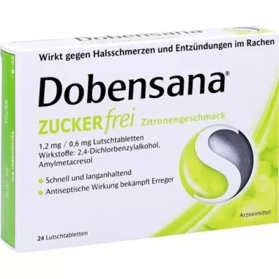 DOBENSANA sockerfri citron sc.1,2mg/0,6mg Lut., 24 st