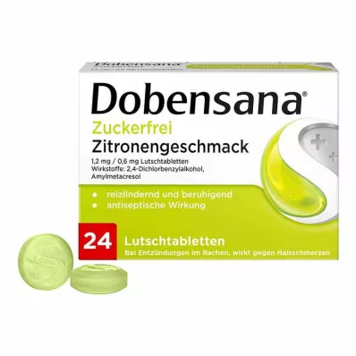 Dobensana® sockerfria pastiller med citronsmak, 24 st Dobensana® sockerfria pastiller med citronsmak, 24 st