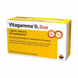 VITAGAMMA D3 Duo 1.000 I.E Vit.D3 150mg Magnes.NEM, 50 st