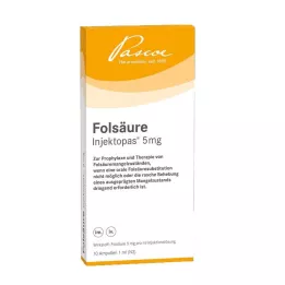 Folsyra Injectopas 5 mg injektionslösning, 10 st