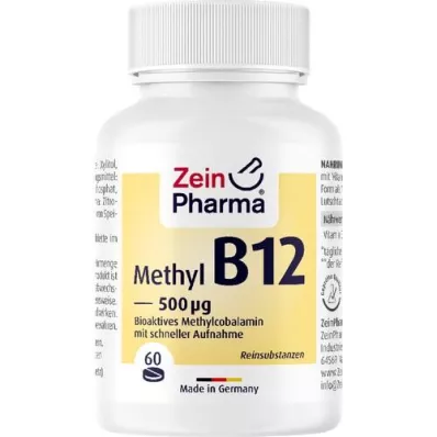 VITAMIN B12 500 μg Metylkobalamin sugtabletter, 60 st