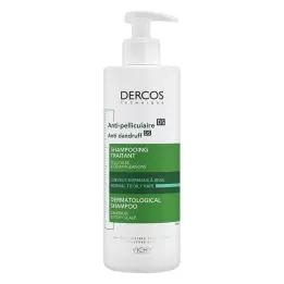 VICHY DERCOS Anti-mjällschampo för fet hårbotten, 390 ml
