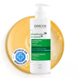 VICHY DERCOS Anti-mjällschampo för fet hårbotten, 390 ml