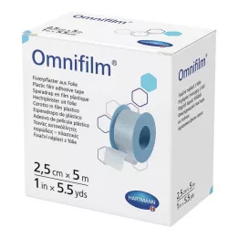 OMNIFILM Fixeringsgipsfolie 2,5 cm x 5 m, 1 st