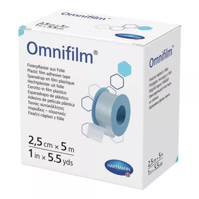Omnifilm fixerande gipsfilm 2,5 cmx5 m, 1 st Omnifilm fixerande gipsfilm 2,5 cmx5 m, 1 st