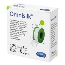 OMNISILK Fixeringsgips av konstgjort silke 1,25 cmx5 m, 1 st