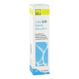 CALCI D3-Denk 1 000 mg/880 I.U. Brustabletter, 20 st