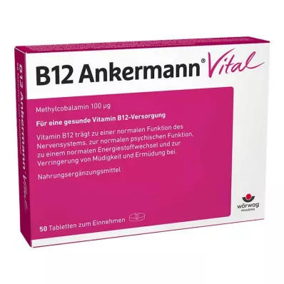 B12 ANKERMANN Vital tabletter, 50 st B12 ANKERMANN Vital tabletter, 50 st